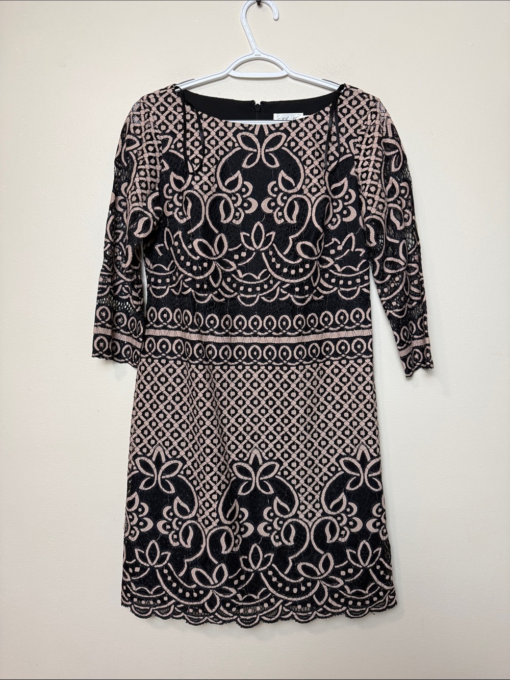Eliza J Patterned Lace lined  Dress size 4